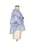 Cinq à Sept 100% Polyester Blue 3/4 Sleeve Blouse Size S - photo 4