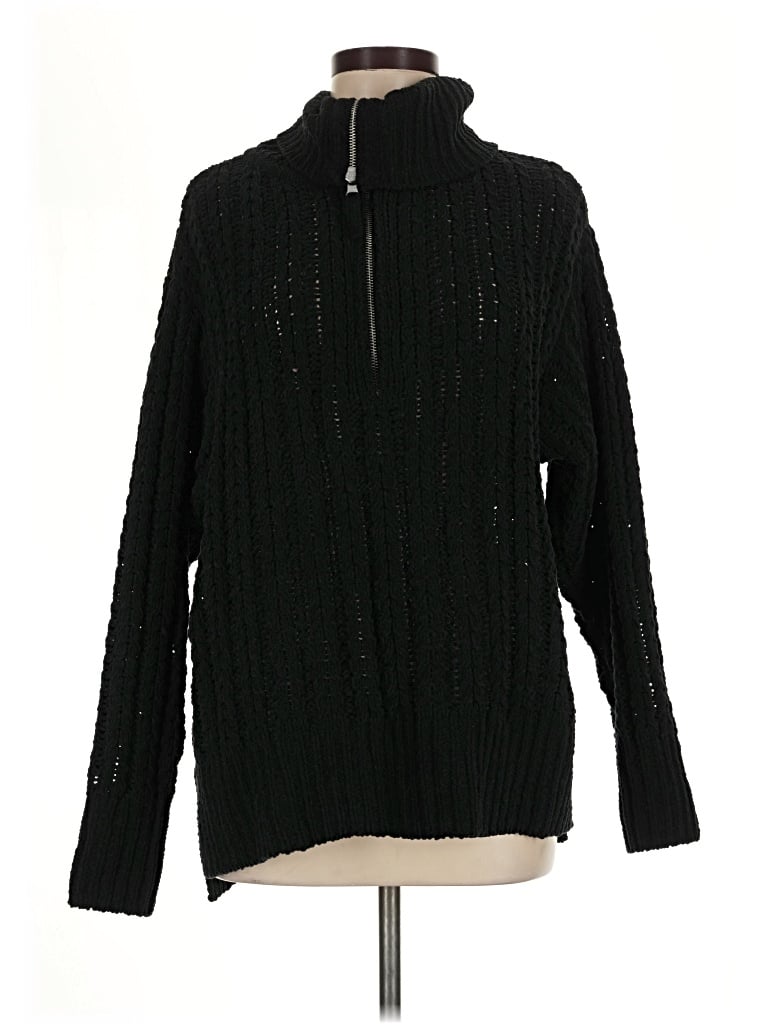 Pre-owned Aerie Turtleneck Sweater In Black