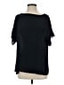 Banana Republic 100% Polyester Blue Black Short Sleeve Blouse Size S - photo 1