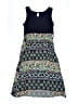 Justice Print Blue Dress Size 10 - photo 1