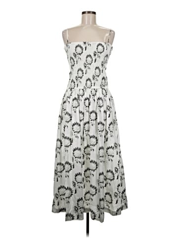 Madewell Poplin Smocked Maxi Dress in Floral (view 1)