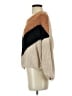 Lulus Chevron-herringbone Tan Pullover Sweater Size S - photo 5