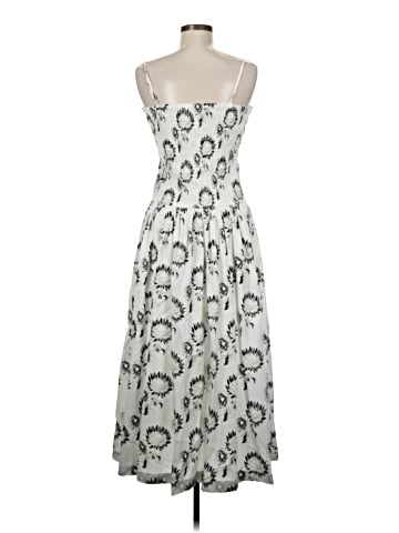 Madewell Poplin Smocked Maxi Dress in Floral (view 2)