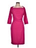 Ann Taylor Solid Pink Cocktail Dress Size 12 Petite - photo 1