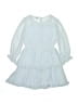 Self-Portrait 100% Polyester Blue Dress Size 6 - photo 2