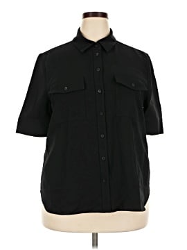 Lafayette 148 New York 3/4 Sleeve Button-Down Shirt (view 1)