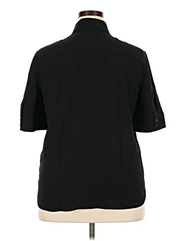 Lafayette 148 New York 3/4 Sleeve Button-Down Shirt (view 2)