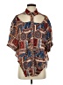 ASOS Design Print Blue 3/4 Sleeve Blouse Size S - photo 1