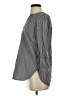 Talbots 100% Cotton Stripes Gray 3/4 Sleeve Blouse Size S - photo 5