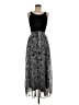 Robbie Bee Paisley Black Cocktail Dress Size M - photo 1