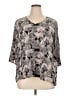 Tianello Gray 3/4 Sleeve Blouse Size XL - photo 1