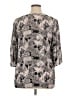 Tianello Gray 3/4 Sleeve Blouse Size XL - photo 2