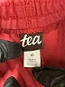 Tea 100% Cotton Red Cargo Shorts Size 10 - photo 3