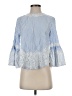 Zara Blue 3/4 Sleeve Blouse Size S - photo 1
