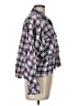 BDG 100% Cotton Plaid Blue Long Sleeve Button-Down Shirt Size L - photo 4