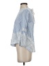 Zara Blue 3/4 Sleeve Blouse Size S - photo 5