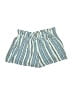 Zattcas 100% Rayon Stripes Blue Shorts Size M - photo 1