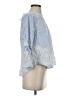 Zara Blue 3/4 Sleeve Blouse Size S - photo 4