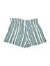 Zattcas 100% Rayon Stripes Blue Shorts Size M - photo 2