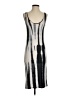 Jarbo Graphic Silver Cocktail Dress Size EU 36 / US 6 - photo 1