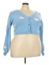 Unbranded 100% Polyester Blue Cardigan Size 4X - photo 1