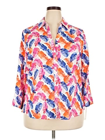 Foxcroft 3/4 Sleeve Blouse (view 1)