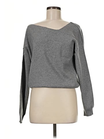Hem & Thread Pullover Sweater (view 1)