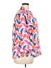 Foxcroft 100% Cotton Print Orange Pink 3/4 Sleeve Blouse Size 18 - photo 4