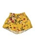 Zaful Floral Yellow Shorts Size 4 - photo 1