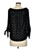 Le Lis 100% Polyester Black Long Sleeve Blouse Size M (estimated) - photo 2