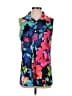 Unbranded 100% Polyester Floral Blue Sleeveless Blouse Size S - photo 1