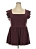 Torrid Burgundy Short Sleeve Top Size 2X Plus (2) - photo 1