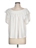 INC International Concepts Ivory Short Sleeve Blouse Size L - photo 1