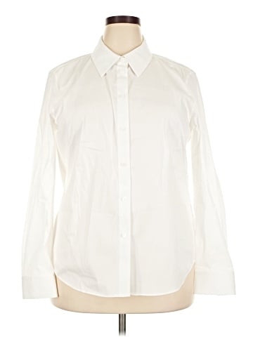 Lafayette 148 New York Long Sleeve Button-Down Shirt (view 1)