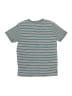 Tea 100% Cotton Stripes Teal Short Sleeve Top Size 14 - photo 2