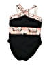 Hilor Print Black One Piece Swimsuit Size 14 - photo 1