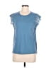 Sandro 100% Polyester Blue Sleeveless T-Shirt Size Med (2) - photo 1