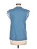 Sandro 100% Polyester Blue Sleeveless T-Shirt Size Med (2) - photo 2