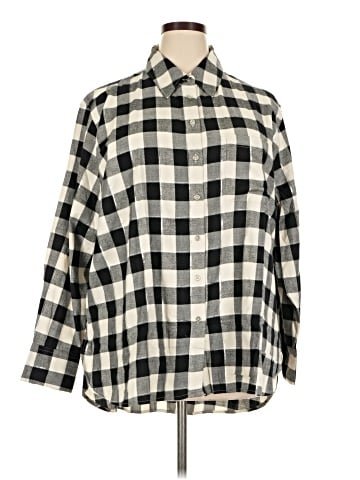 Lane Bryant Long Sleeve Button-Down Shirt (view 1)