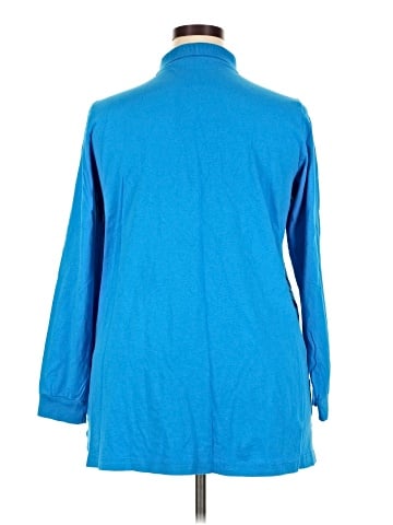 Woman Within Long Sleeve Polo (view 2)