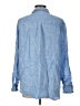 Gap 100% Linen Blue Long Sleeve Button-Down Shirt Size L - photo 2