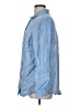 Gap 100% Linen Blue Long Sleeve Button-Down Shirt Size L - photo 5