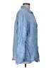 Gap 100% Linen Blue Long Sleeve Button-Down Shirt Size L - photo 4
