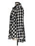Free People Checkered-gingham Silver Long Sleeve Button-Down Shirt Size L - photo 5