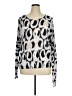 Nic + Zoe Animal Print Ivory Gray Pullover Sweater Size XL - photo 1