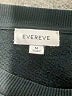 Evereve Color Block Black Pullover Sweater Size M - photo 7