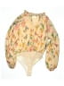 Entro Yellow Long Sleeve Blouse Size S - photo 1