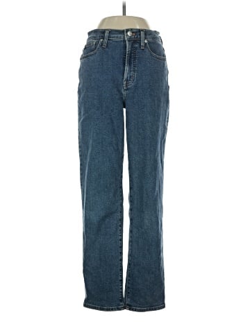 Madewell The Perfect Vintage Straight Jean in Bright Indigo Wash: Instacozy Edition (view 1)