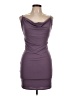 MadRag Solid Purple Cocktail Dress Size L - photo 1
