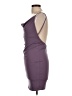 MadRag Solid Purple Cocktail Dress Size L - photo 5